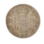Charles VI 1796 silver eight reales, 3.8cm in diameter, 27g : For Further Condition Reports Please