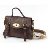 Ladies brown leather Mulberry handbag, 32cm wide : For Further Condition Reports Please Visit Our