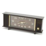 1970's Seiko Corona Melodia musical mantle clock with Arabic numerals, 32cm wide : For Further