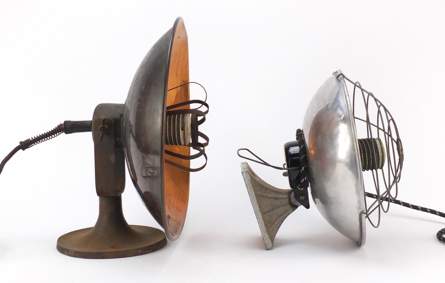 Two vintage industrial spotlights including Winfield, the largest 33cm high : For Further - Image 4 of 8