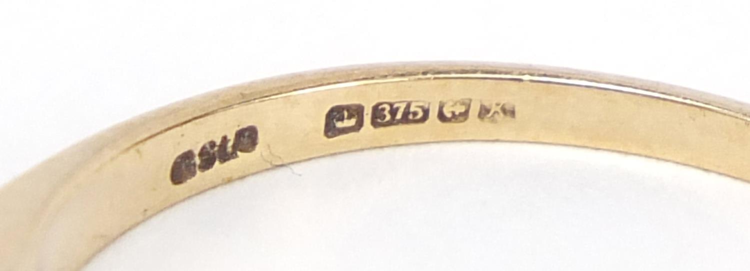 Unmarked gold diamond half eternity ring, size O, 1.6g : For Further Condition Reports Please - Image 4 of 5