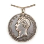 George IV silver medallion Commemorating the visit of George IV to Scotland, inscribed Presented