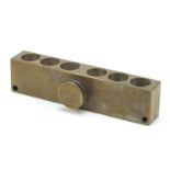 Military interest bullet mould, impressed 120 GR made in England, 16.5cm wide : For Further