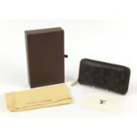 Louis Vuitton leather monogrammed purse with box, 19cm x 10cm x 2cm : For Further Condition