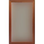 Large mahogany framed mirror with bevelled glass, 120cm x 71cm : For Further Condition Reports