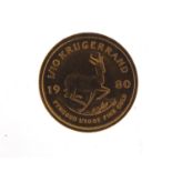 1980 1/10th gold krugerrand