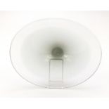Scandinavian design smokey glass centre bowl, 44cm wide : For Further Condition Reports Please Visit