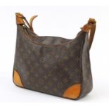 Louis Vuitton monogrammed shoulder bag with zipped compartment, 28cm H x 32cm W x 9cm D : For