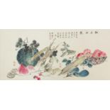 Attributed to Daiqiu Wu, Zishen Wu, Chaoran Feng and Hufan Wu - Fruit and vegetables, Chinese ink