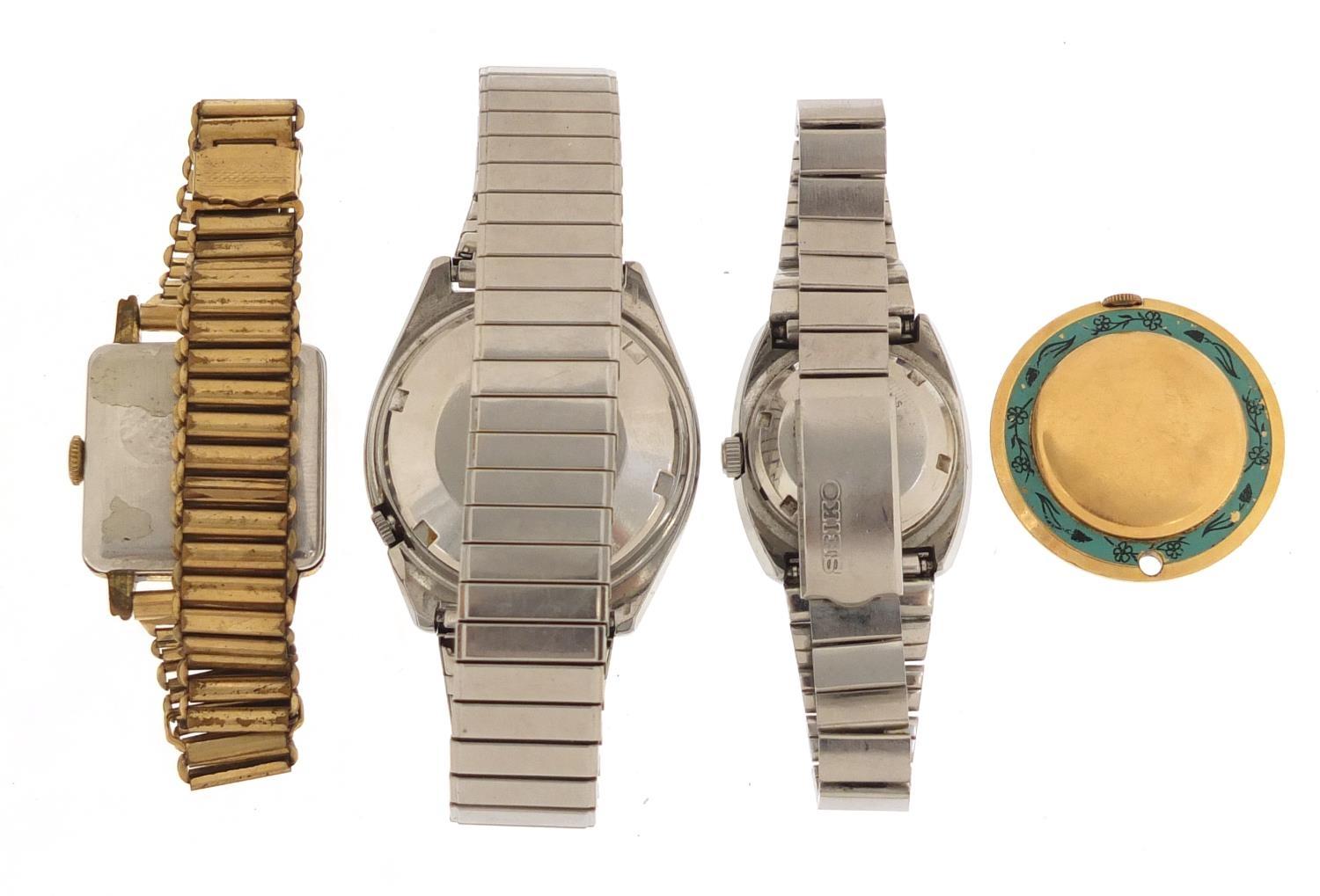 Four vintage wristwatches including Seiko 5 Automatic, Federal and Oris : For Further Condition - Image 6 of 9