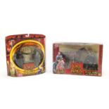 Two The Lord of the Rings the Two Towers Deluxe action figure sets including the Horse and Rider