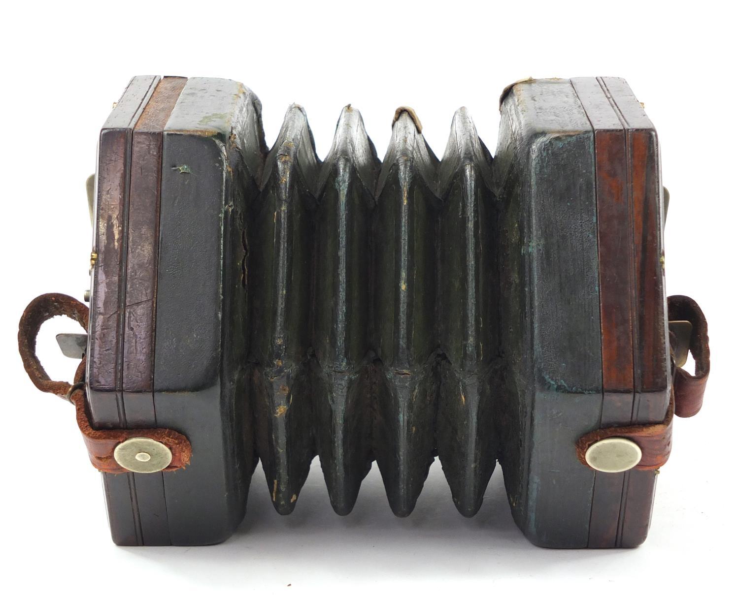 Victorian rosewood 49 button concertina with rosewood case : For Further Condition Reports Please - Image 5 of 11