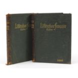 Litterature Francaise, two hardback books, two volumes, Paris Librairie Larousse : For Further