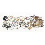 Costume jewellery including necklaces, bracelets, earrings and brooches : For Further Condition