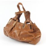 Ladies Jessica Simpson tan leather handbag, 40cm wide : For Further Condition Reports Please Visit