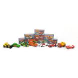 Eight vintage Matchbox Superfast die cast vehicles comprising numbers 1, 29, 36, 37, 43, 45, 55