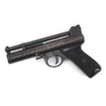 Vintage Webley & Scott air pistol, numbered 55574, 22cm in length : For Further Condition Reports