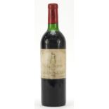 Bottle of 1965 Grand Vin De Chateau Latour red wine : For Further Condition Reports Please Visit Our