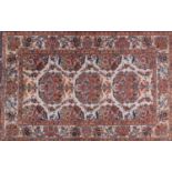 Indian Guldasta wool rug, 153cm x 100cm : For Further Condition Reports Please Visit Our Website,