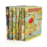 Seven Rupert the Bear children's story annuals : For Further Condition Reports Please Visit Our