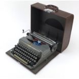 Imperial Portable 3 typewriter with case, 35.5cm wide : For Further Condition Reports Please Visit