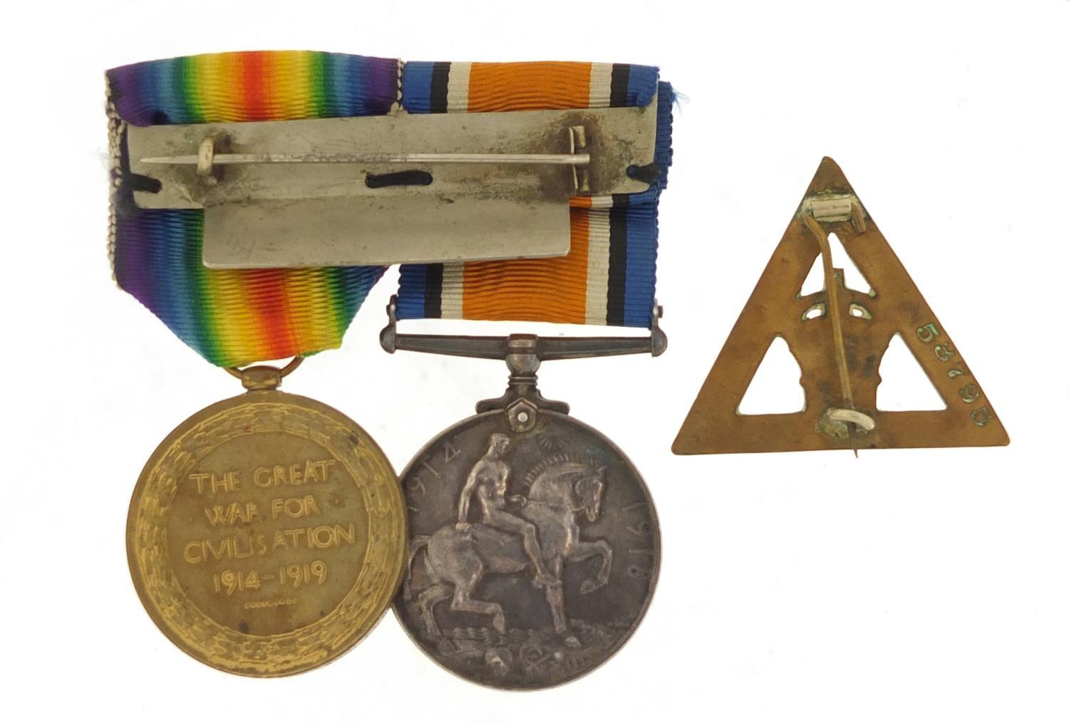 British Military World War I Pair awarded to L-41997GNR.W.A.JACKSON.R.A. with photographs of soldier - Image 2 of 4