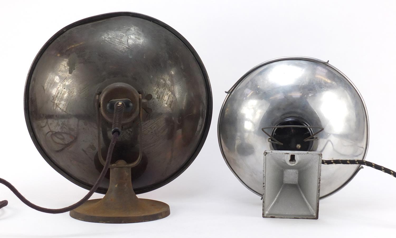 Two vintage industrial spotlights including Winfield, the largest 33cm high : For Further - Image 3 of 8
