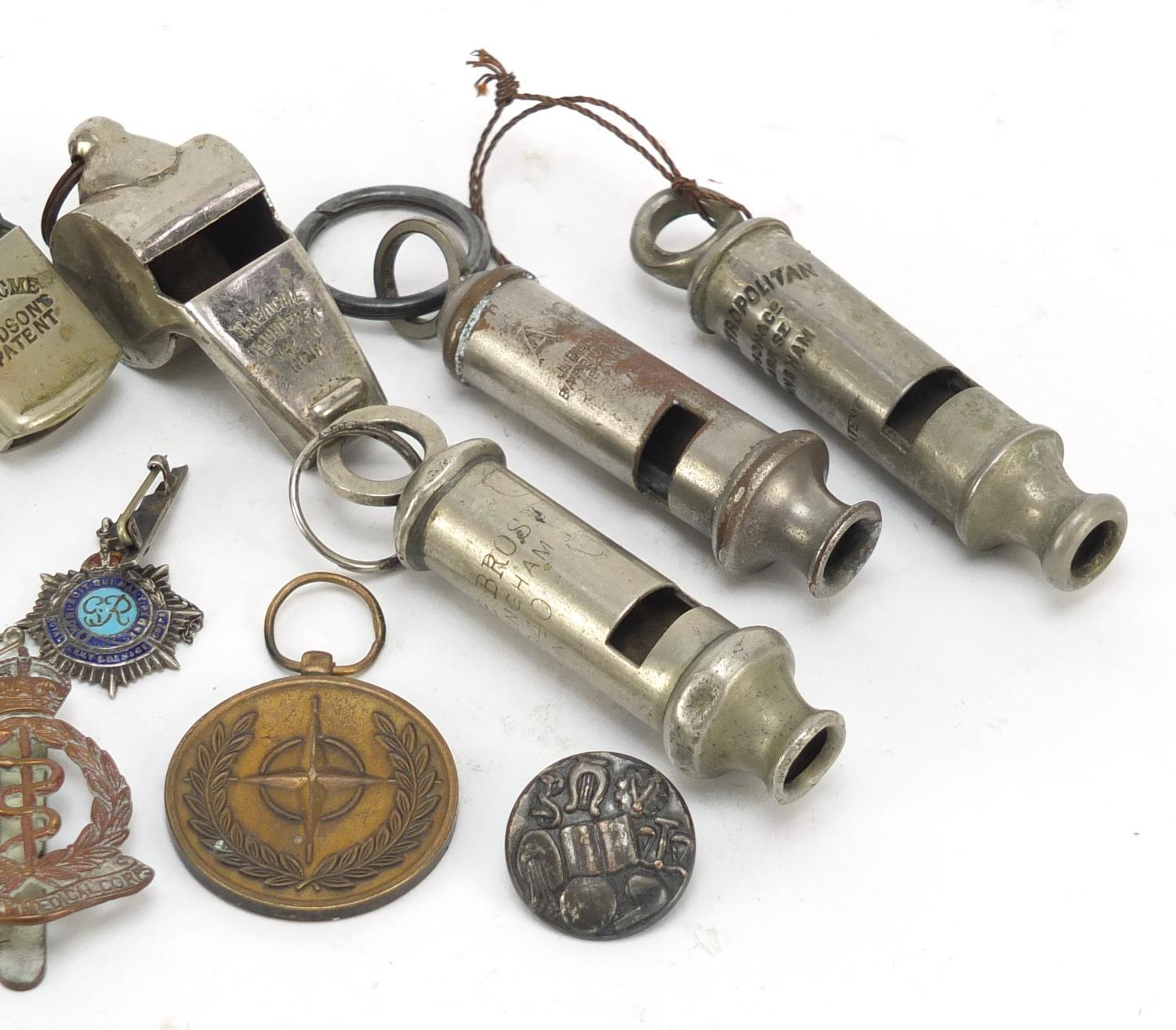 British militaria including a World War II General Service medal with Palestine bar awarded to - Image 3 of 8