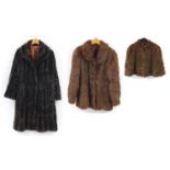 Ladies fur coat, jacket and shawl, the largest 112cm in length : For Further Condition Reports