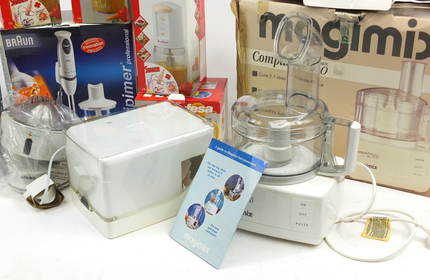 As new kitchen electricals including Magimix Compact 2100 and Braun Multiquick blender/whisk : For - Image 5 of 5
