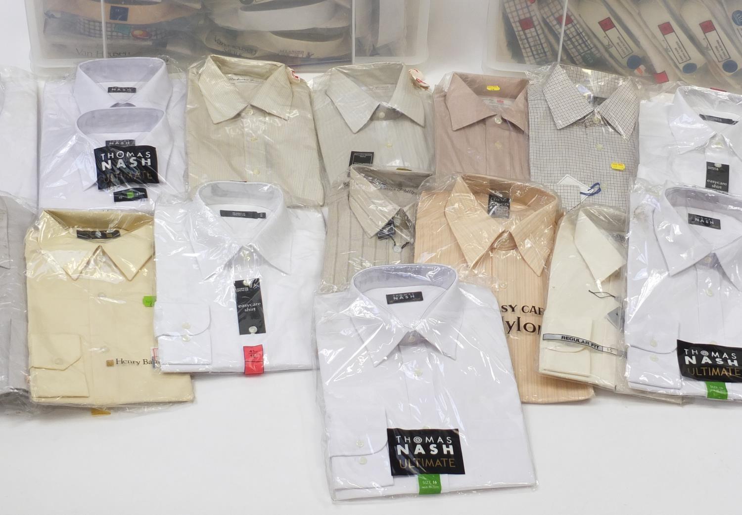 Large selection of as new gentlemen's shirts including Van Heusen, Rocola and Jack Reid, mostly size - Image 5 of 6