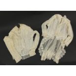 Two Edwardian lace blouses