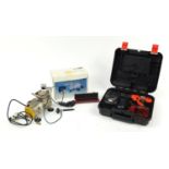 Black & Decker cordless drill and a mini compressor : For Further Condition Reports Please Visit Our