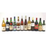 Twelve bottles of wine including Chardonnay and 1982 Chateau Beau Site : For Further Condition
