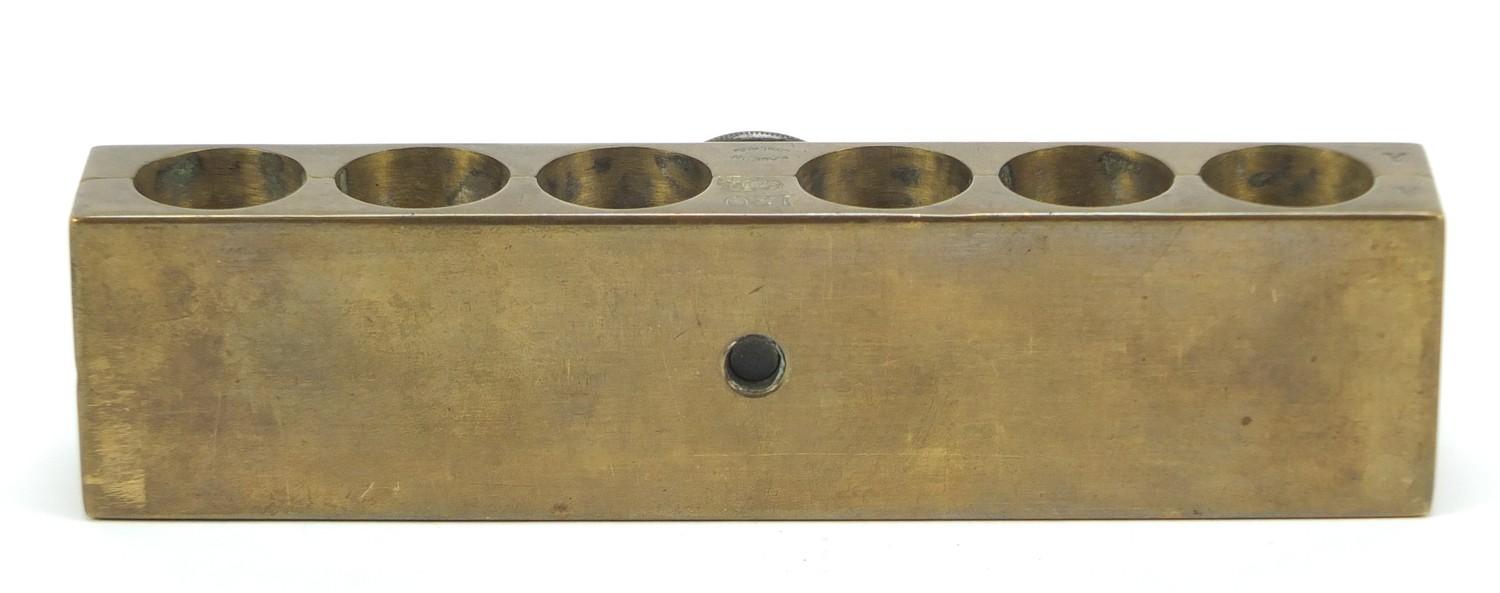 Military interest bullet mould, impressed 120 GR made in England, 16.5cm wide : For Further - Image 3 of 8