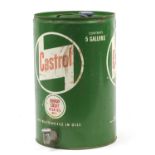 Automobile interest vintage Castrol five gallon advertising oil can, 43cm high : For Further