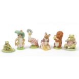 Six large limited edition Beswick and Royal Albert Beatrix Potter figures comprising Squirrel
