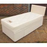 Dreams Fortune single divan bed with mattress and headboard : For Further Condition Reports Please