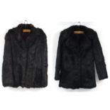 Two fur jackets, each approximately 80cm in length : For Further Condition Reports Please Visit