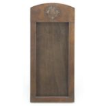 Military interest copper easel photo frame with applied Scottish crest, 31cm x 14cm : For Further