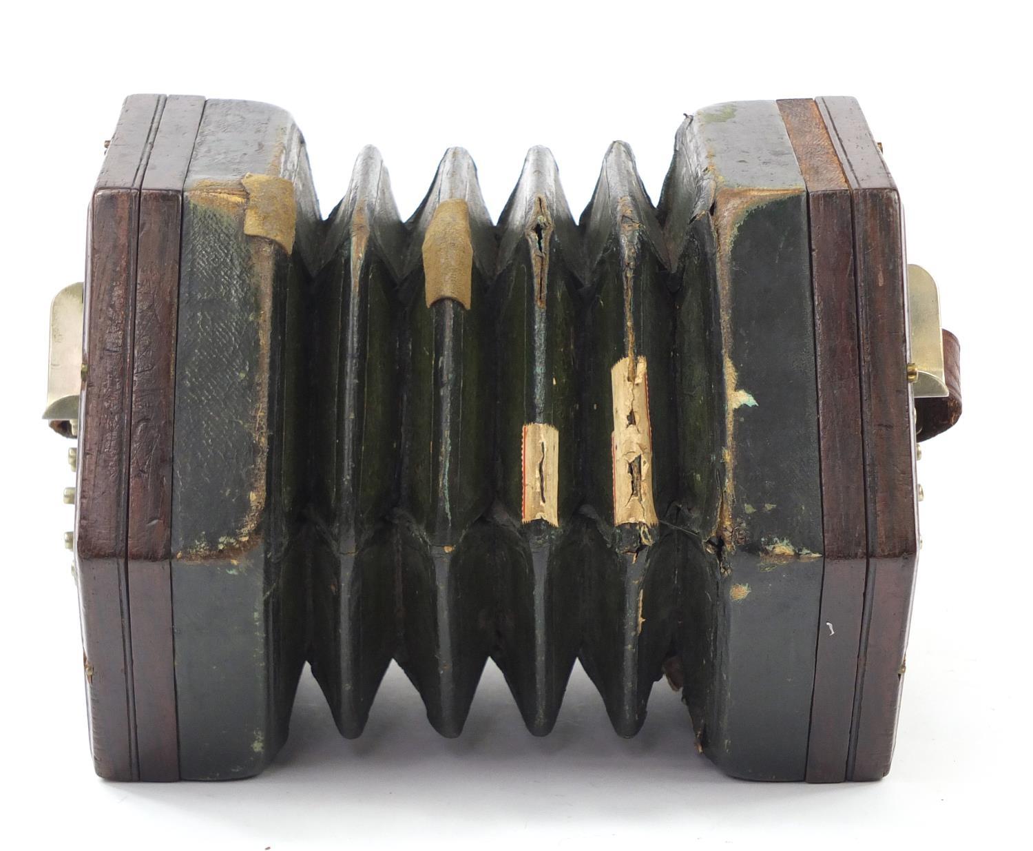 Victorian rosewood 49 button concertina with rosewood case : For Further Condition Reports Please - Image 3 of 11