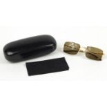 Pair of vintage Gucci sunglasses numbered 1756 : For Further Condition Reports Please Visit Our