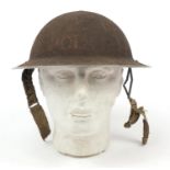 Military interest police tin helmet : For Further Condition Reports Please Visit Our Website,