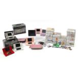 Six Nintendo DS hand held consoles with a large selection of games and two Fallout Xbox 360