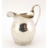 William Aitken, Edwardian silver cream jug, Birmingham 1902, 10cm high, 165g : For Further Condition