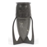 Archibald Knox for Liberty & Co, Arts & Crafts Tudric pewter torpedo vase, indistinct impressed