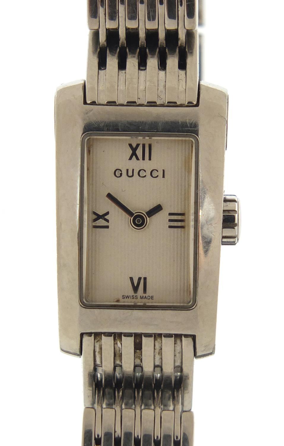 Gucci, ladies stainless steel wristwatch numbered 8600L, the case 14.5mm wide - Image 2 of 5