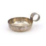 William Hutton & Sons Ltd, George V silver porringer, Sheffield 1918, 10.5cm wide, 102.5g