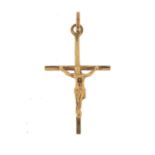 9ct gold crucifix pendant, 3cm high, 0.5g