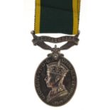 British military World War II Territorial Efficient Service medal awarded to 2929250C.SJT.A.CARTER.